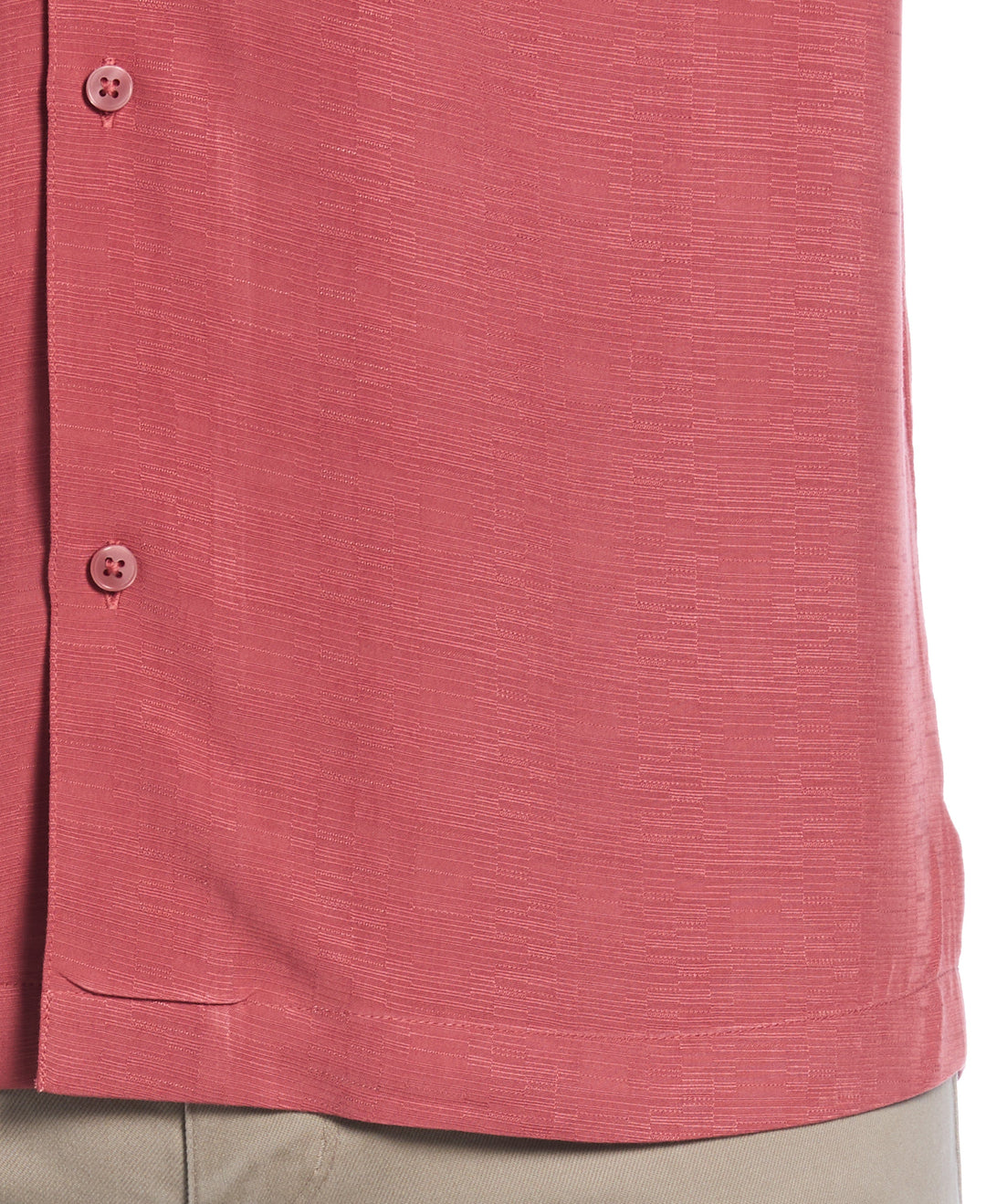 Viscose Textured Cuban Collar Shirt (Dusty Cedar) 