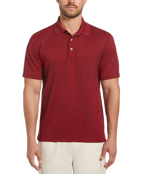 Solid Textured Polo (Biking Red) 