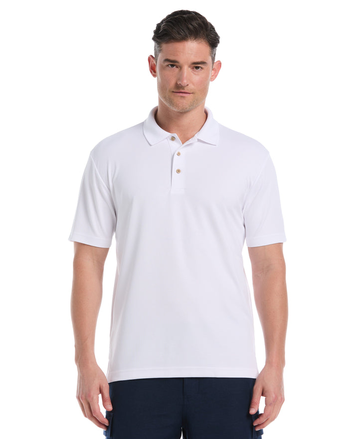 Wicking Ottoman Golf Polo Shirt (Bright White) 