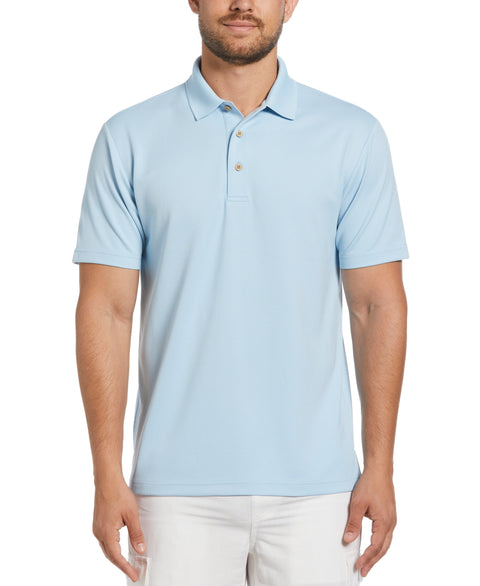 Solid Textured Polo (Cerulean) 