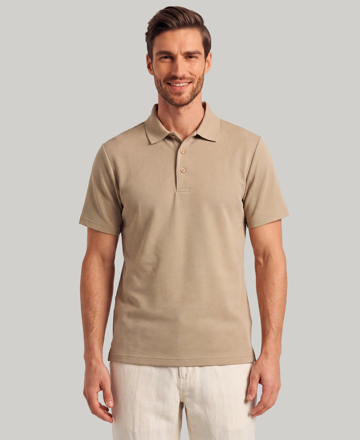 Wicking Ottoman Golf Polo Shirt (Chinchilla) 