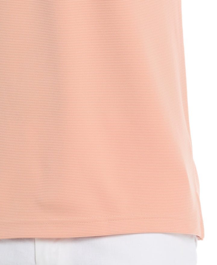 Wicking Ottoman Golf Polo Shirt (Dusty Coral) 