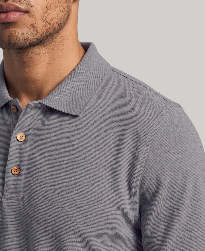 Wicking Ottoman Golf Polo Shirt (Quiet Shade) 