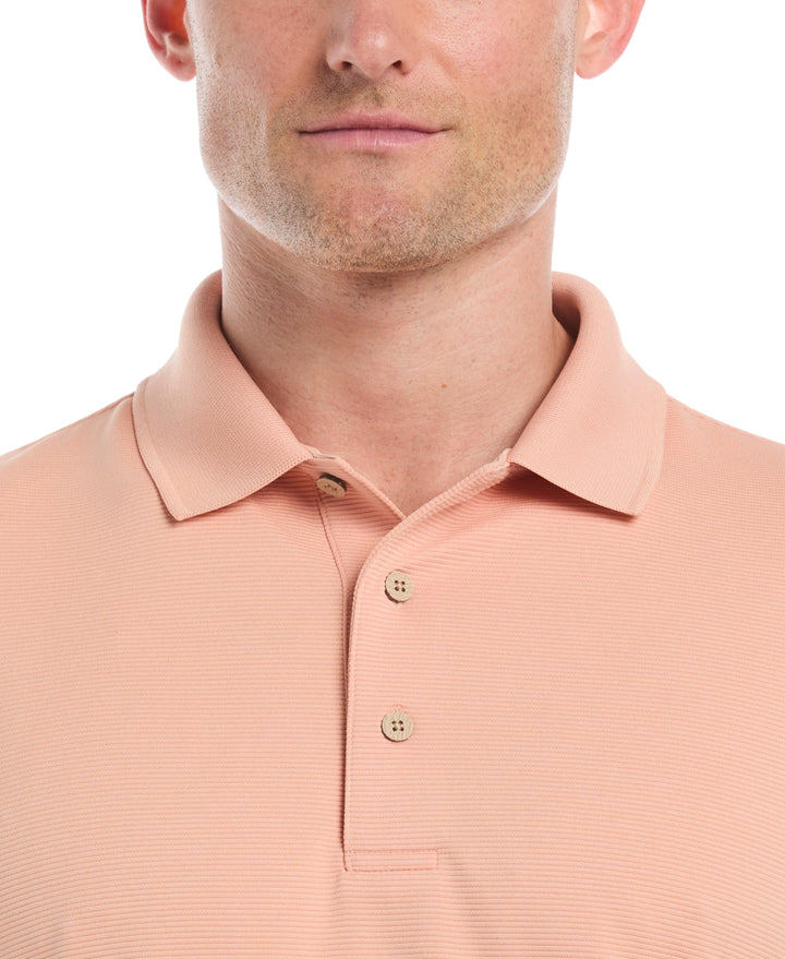Wicking Ottoman Golf Polo Shirt (Dusty Coral) 
