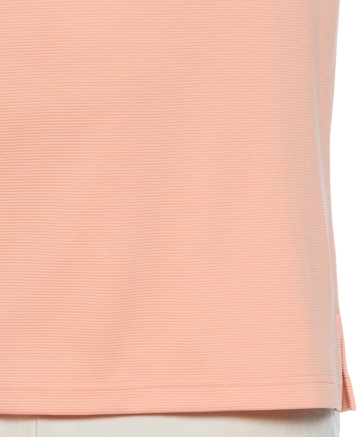 Big & Tall Solid Textured Polo (Peach Pink) 