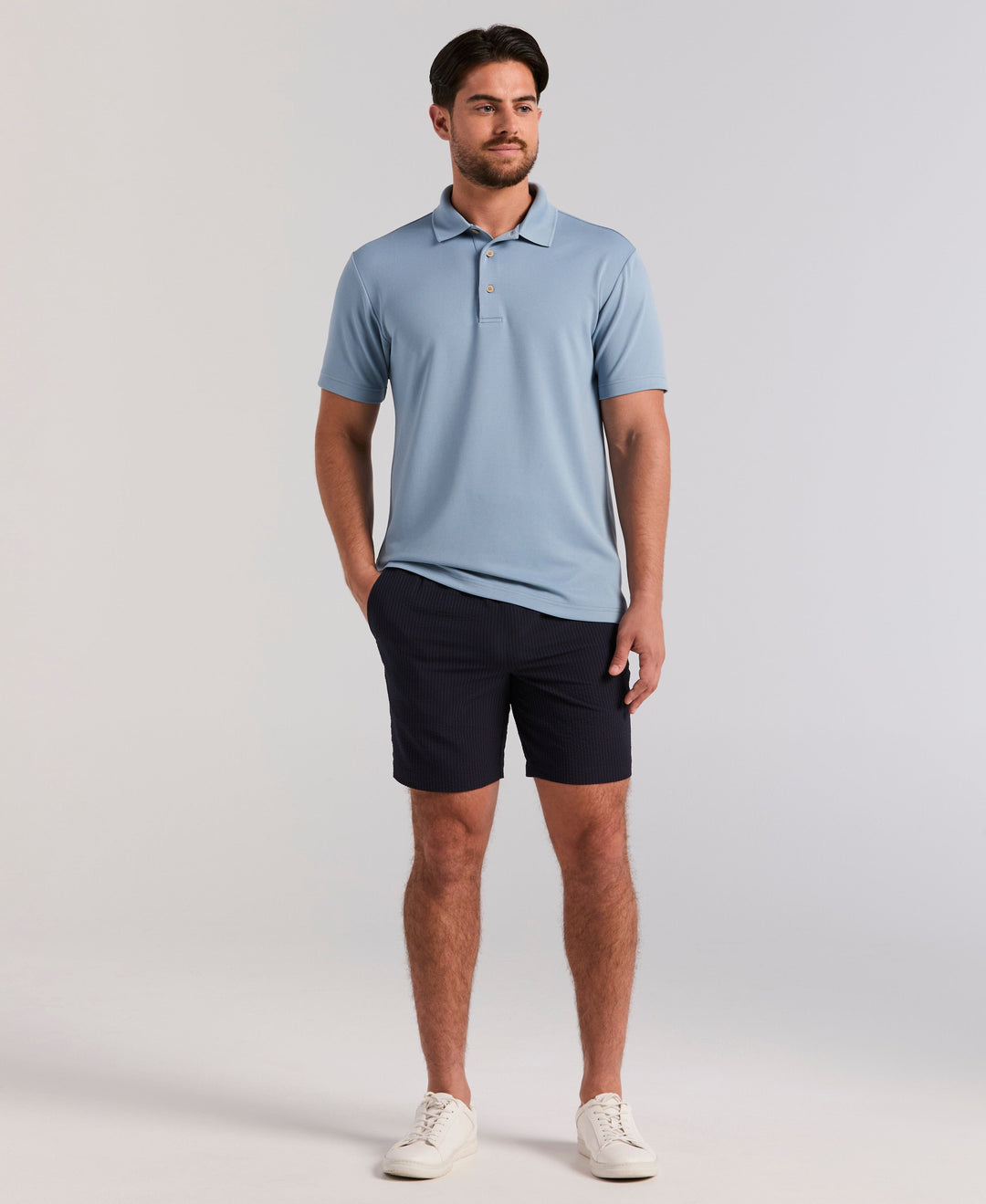 Wicking Ottoman Golf Polo Shirt (Mountain Spring) 