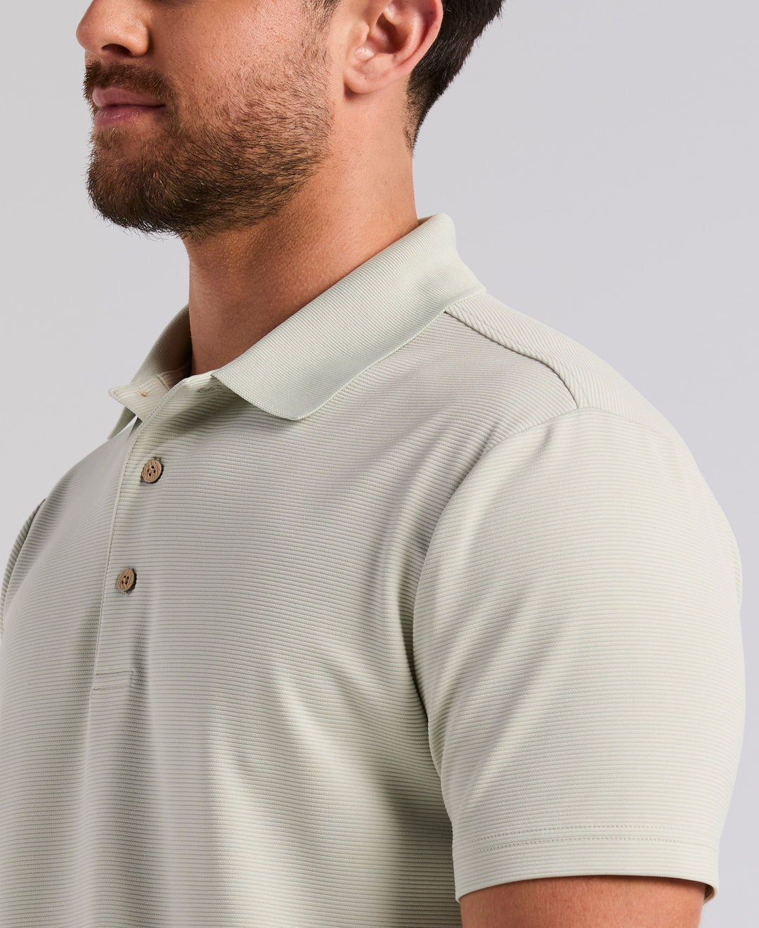 Wicking Ottoman Golf Polo Shirt (Mercury) 