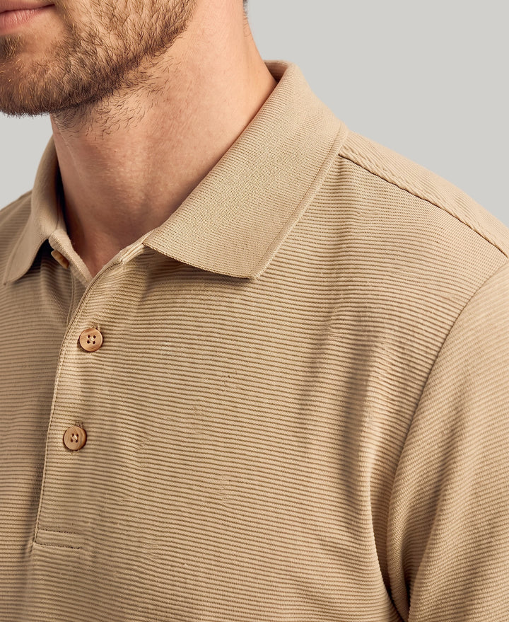 Wicking Ottoman Golf Polo Shirt (Chinchilla) 