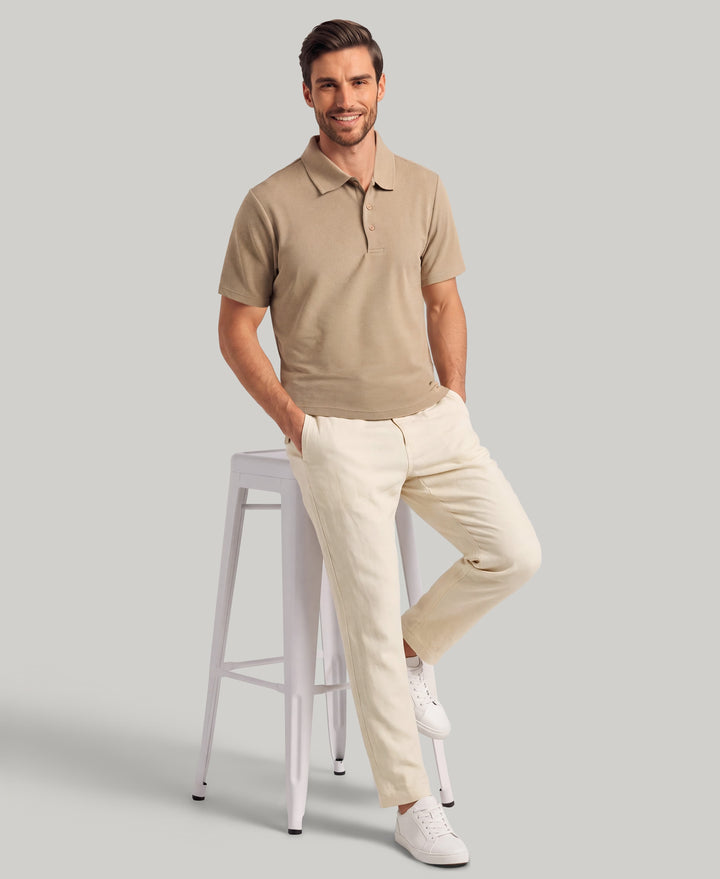 Wicking Ottoman Golf Polo Shirt (Chinchilla) 