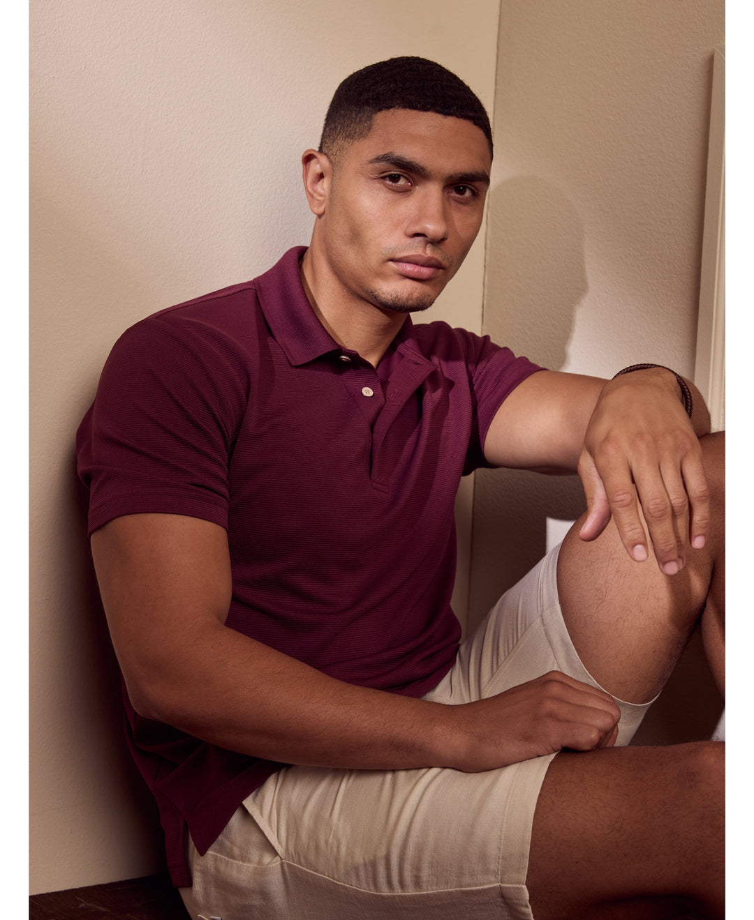 Solid Textured Polo-Polos-Cubavera