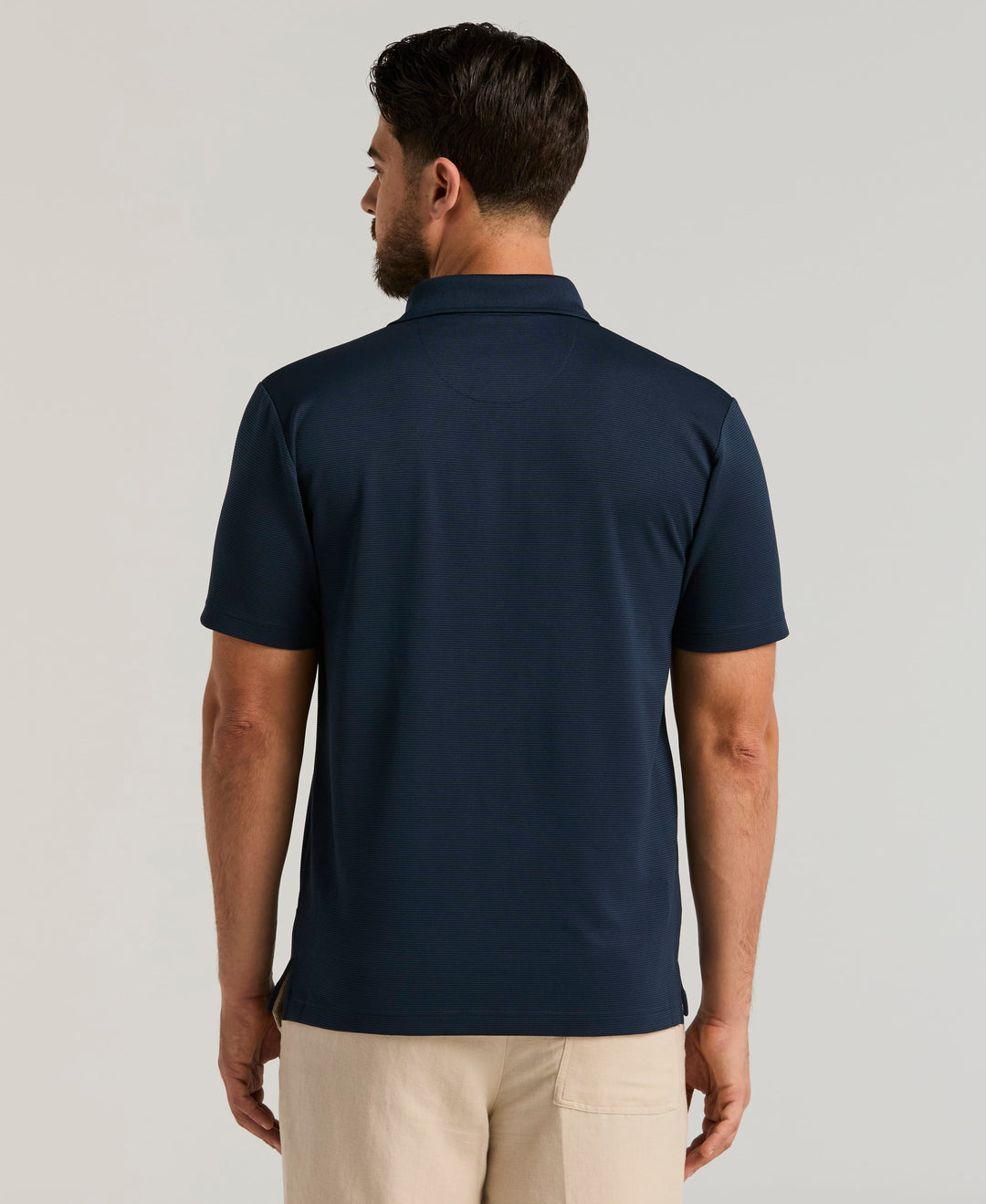 Wicking Ottoman Golf Polo Shirt (Dress Blues) 