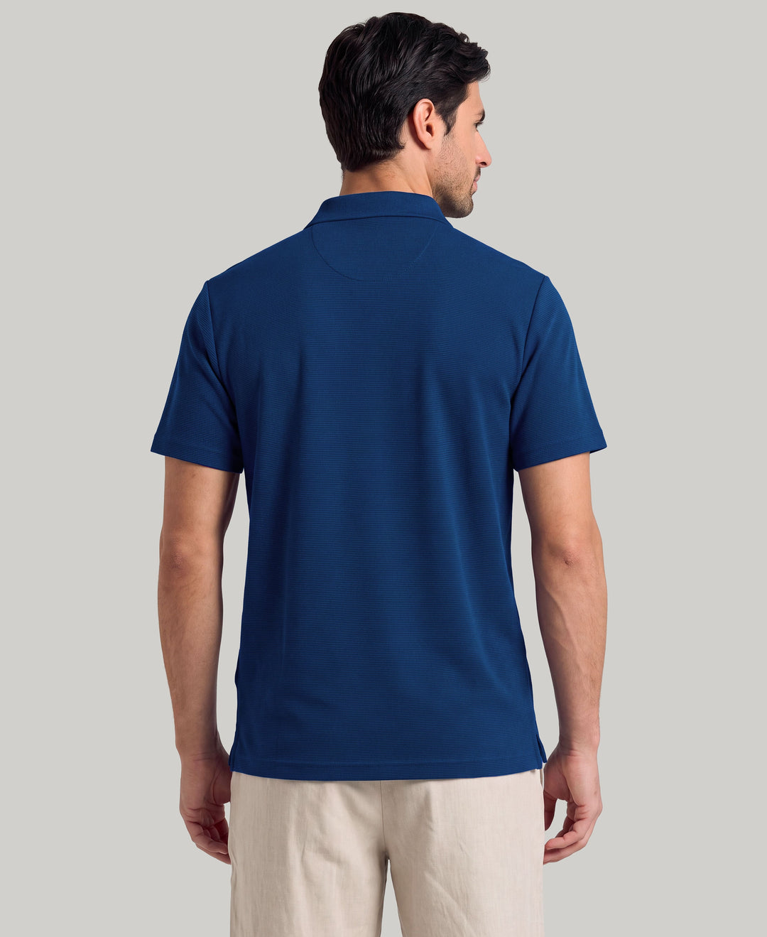 Wicking Ottoman Golf Polo Shirt (Bellwether Blue) 