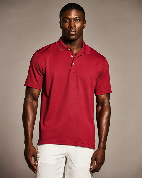 Solid Textured Polo-Polos-Cubavera