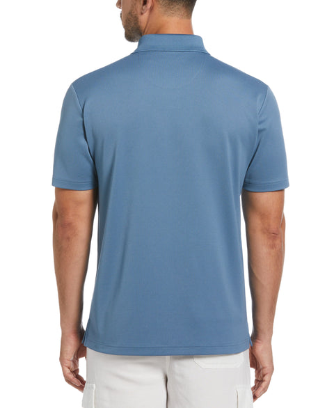 Solid Textured Polo (Captains Blue) 