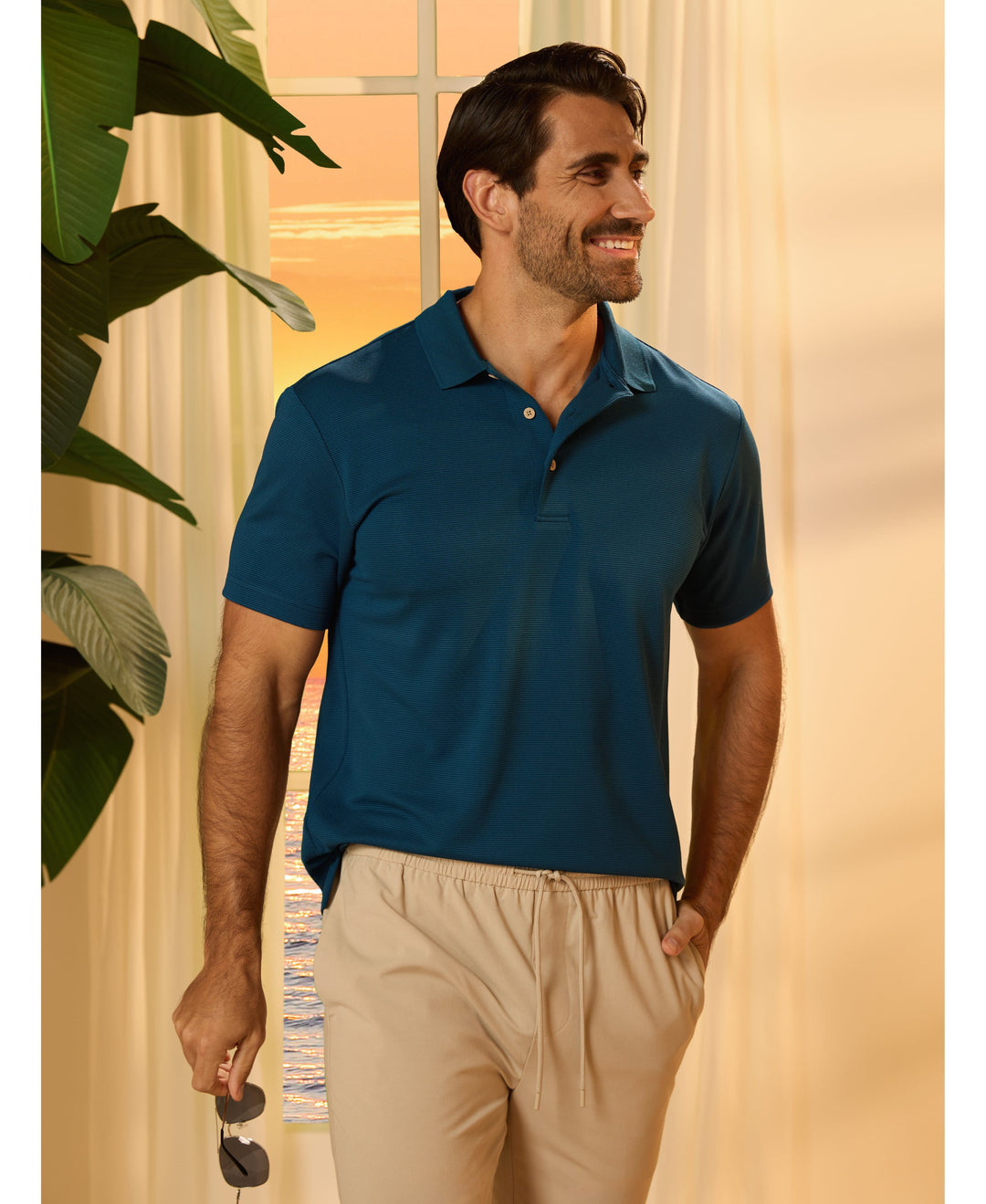 Solid Textured Polo-Polos-Cubavera