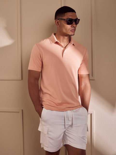 Solid Textured Polo-Polos-Cubavera