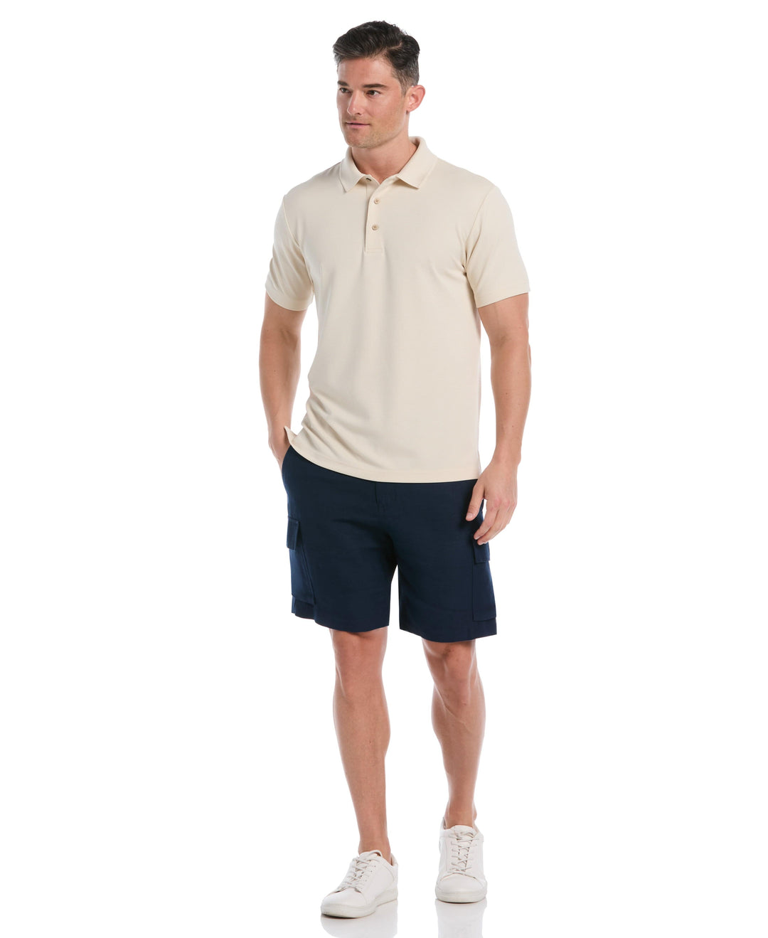 Wicking Ottoman Golf Polo Shirt (Summer Sand) 