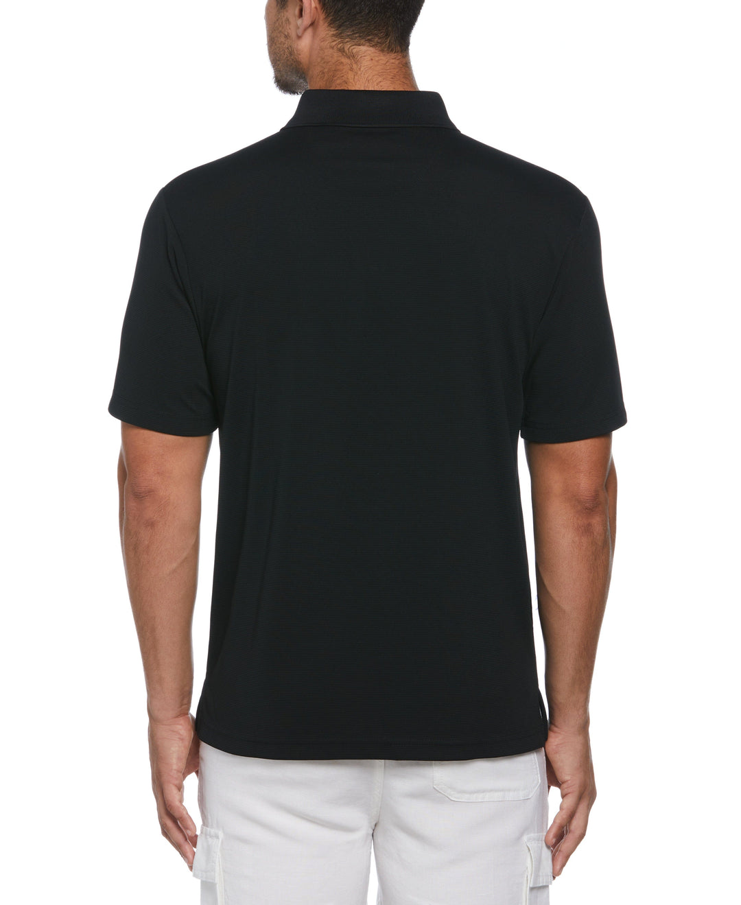 Wicking Ottoman Golf Polo Shirt (Jet Black) 