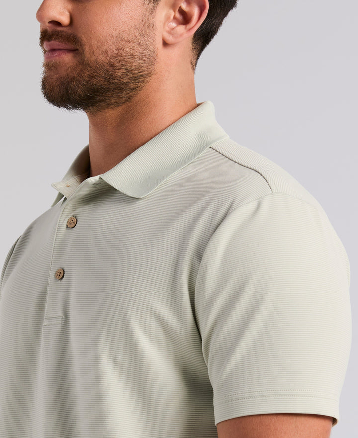Wicking Ottoman Golf Polo Shirt (Mercury) 