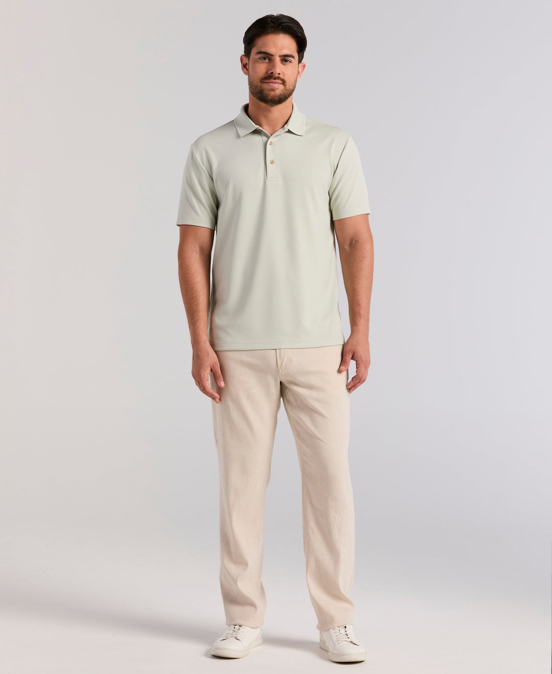 Wicking Ottoman Golf Polo Shirt (Mercury) 