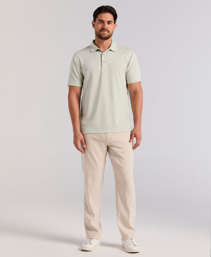 Wicking Ottoman Golf Polo Shirt (Mercury) 