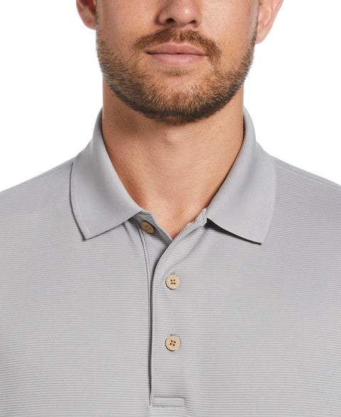 Solid Textured Polo (Sleet) 