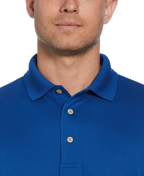 Solid Textured Polo (True Blue) 