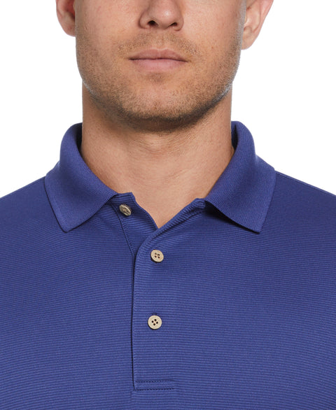 Solid Textured Polo (Skipper Blue) 