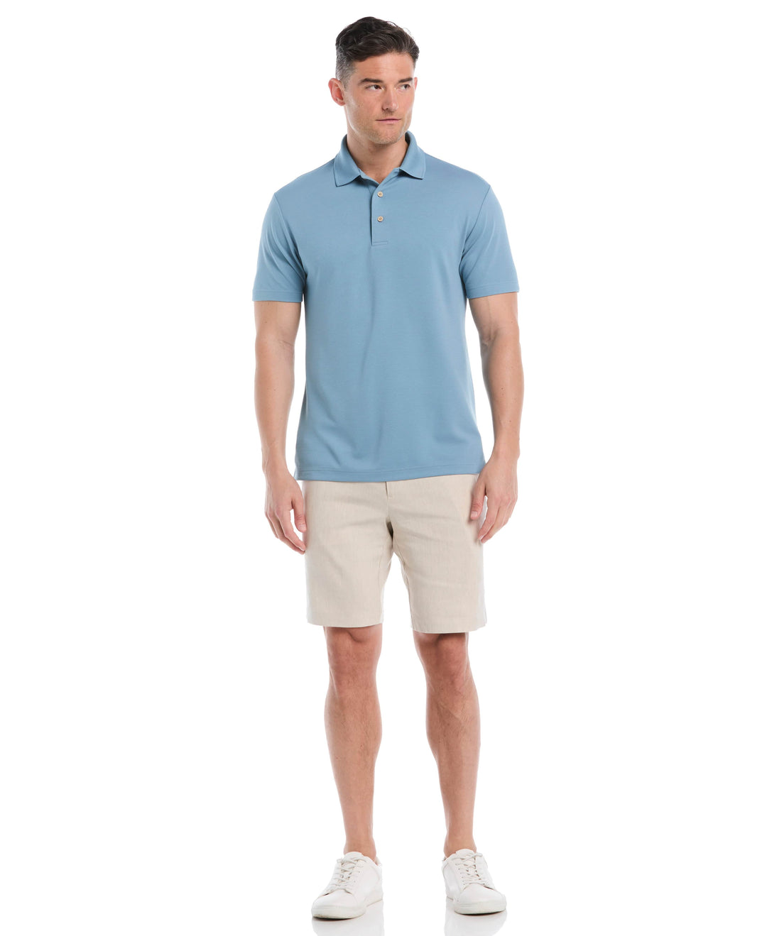 Wicking Ottoman Golf Polo Shirt (Windward Blue) 