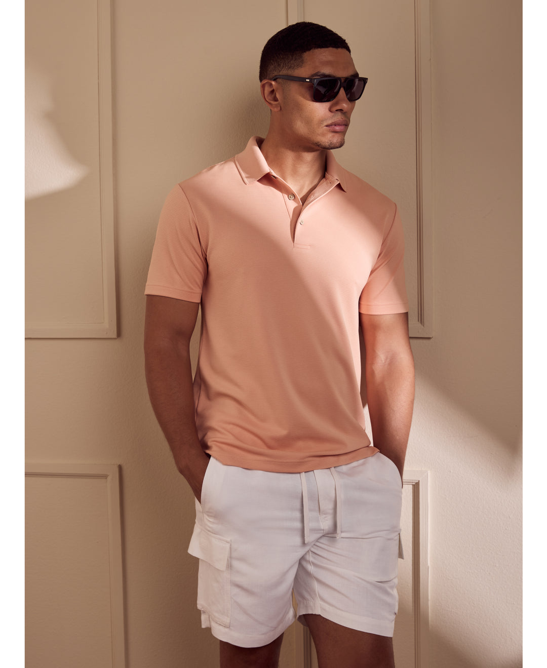 Solid Textured Polo-Polos-Cubavera