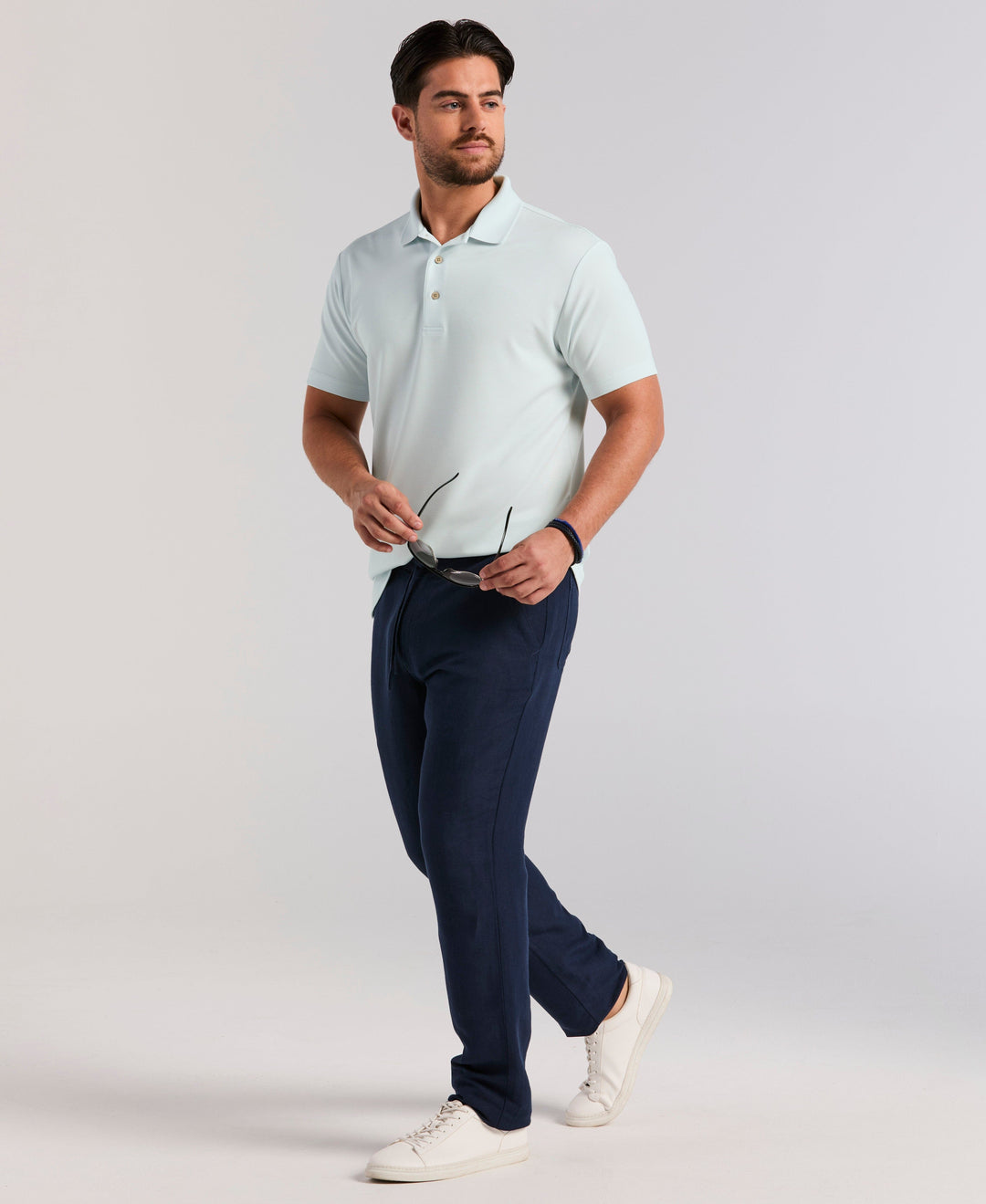 Wicking Ottoman Golf Polo Shirt (Ice Melt) 