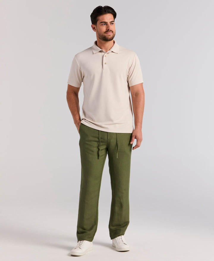 Wicking Ottoman Golf Polo Shirt (Moonbeam) 