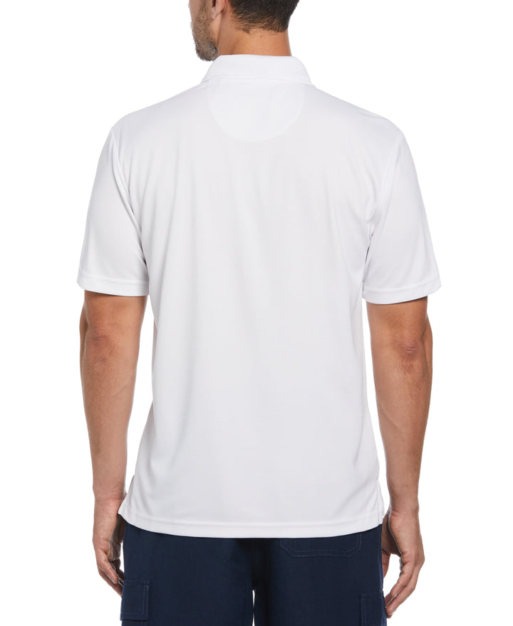 Wicking Ottoman Golf Polo Shirt (Bright White) 