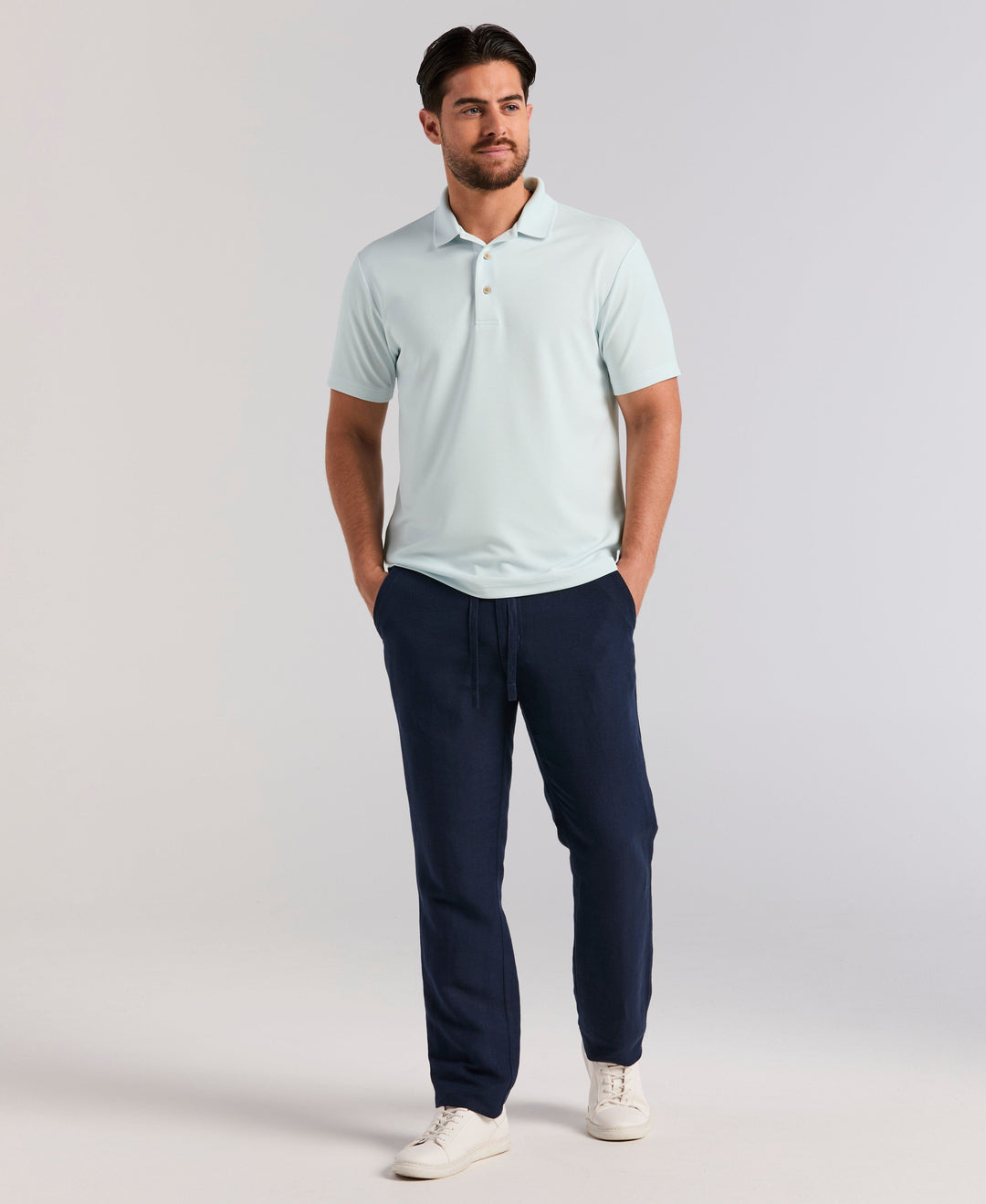 Wicking Ottoman Golf Polo Shirt (Ice Melt) 
