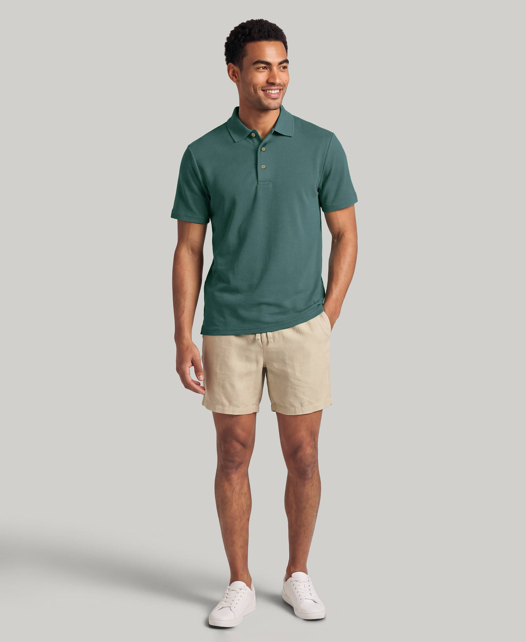 Wicking Ottoman Golf Polo Shirt (Sagebrush Green) 