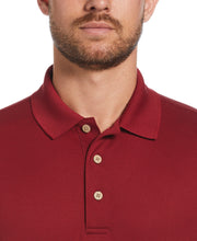 Solid Textured Polo (Biking Red) 