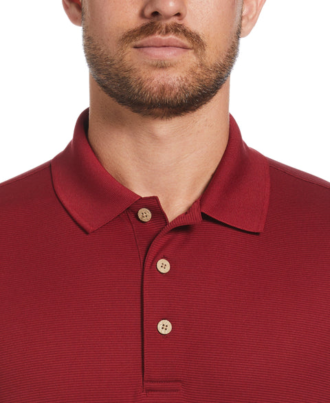 Solid Textured Polo (Biking Red) 