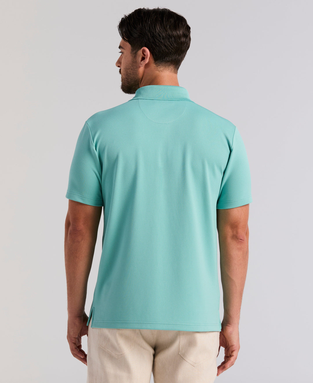 Wicking Ottoman Golf Polo Shirt (Nile Blue) 