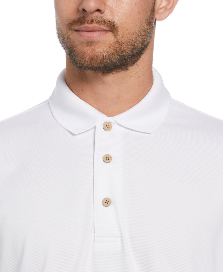 Wicking Ottoman Golf Polo Shirt (Bright White) 