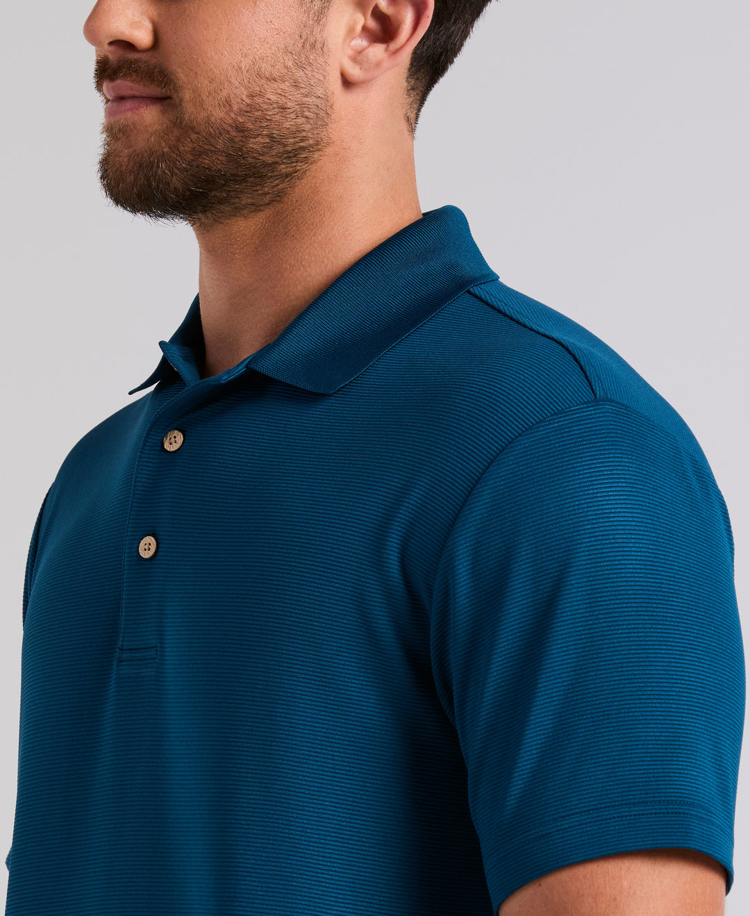 Wicking Ottoman Golf Polo Shirt (Sailor Blue) 