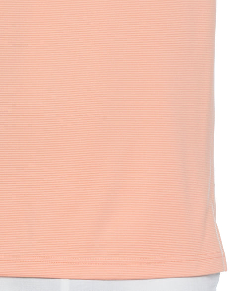 Solid Textured Polo (Peach Pink) 
