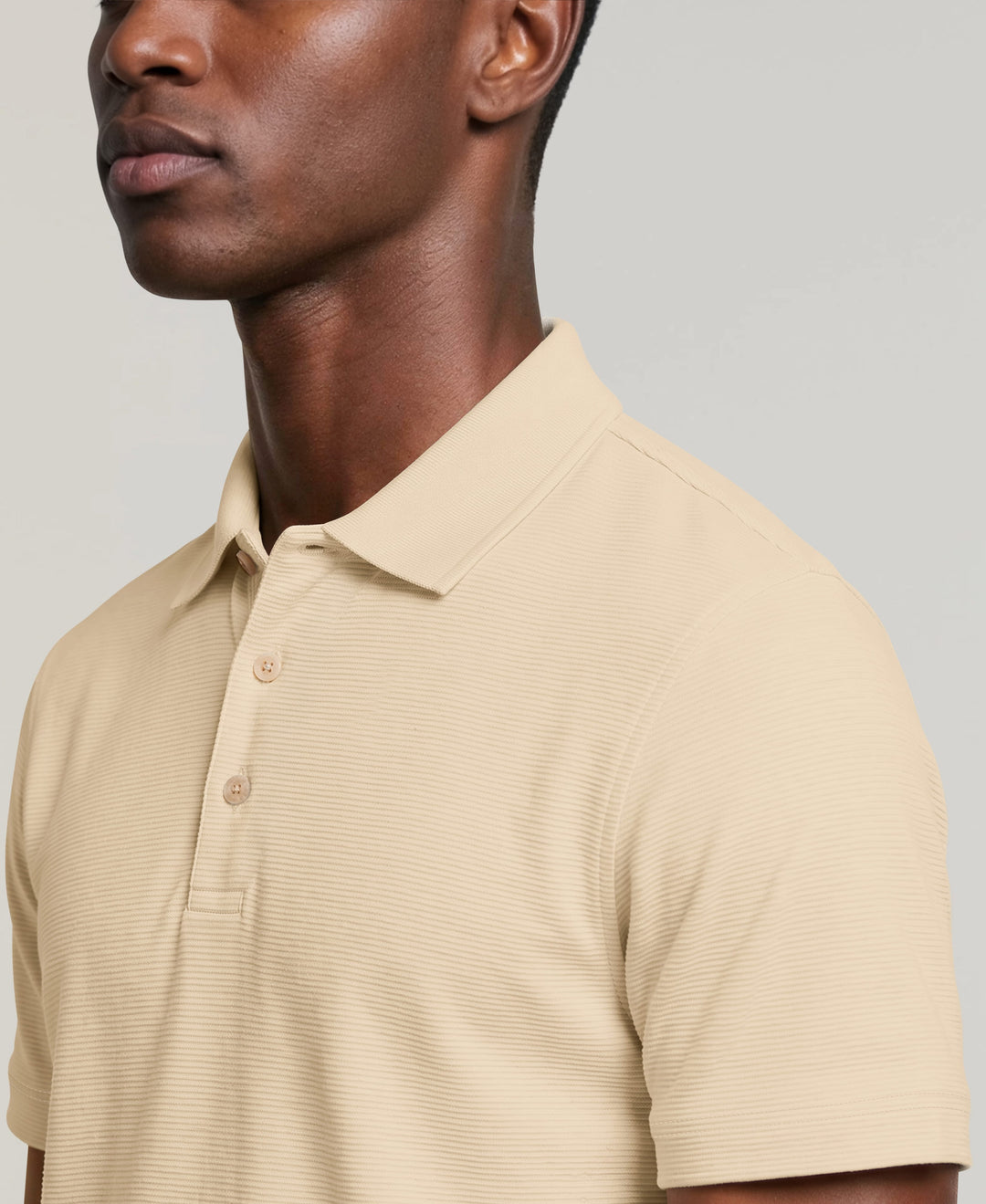 Solid Textured Polo (Rainy Day) 