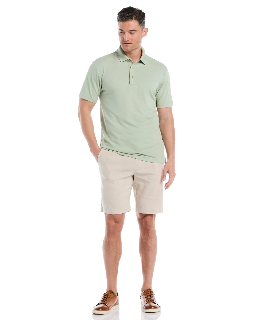 Wicking Ottoman Golf Polo Shirt (Reseda) 