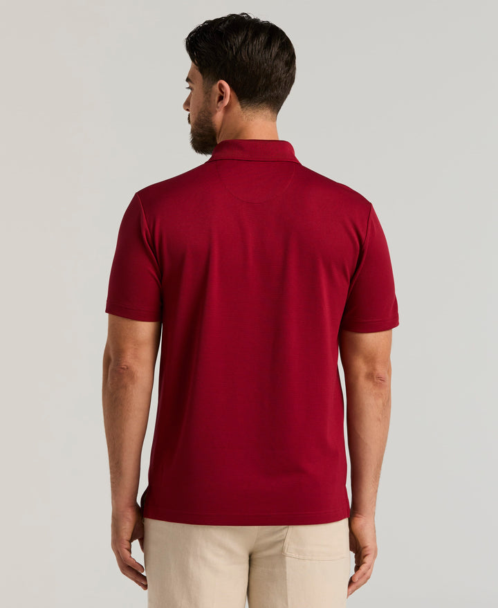Wicking Ottoman Golf Polo Shirt (Biking Red) 