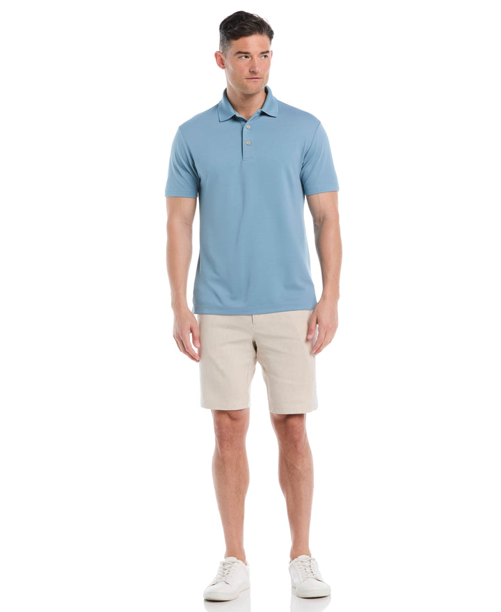Wicking Ottoman Golf Polo Shirt (Windward Blue) 