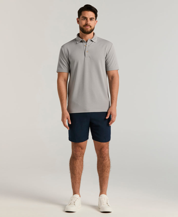 Wicking Ottoman Golf Polo Shirt (Sleet) 