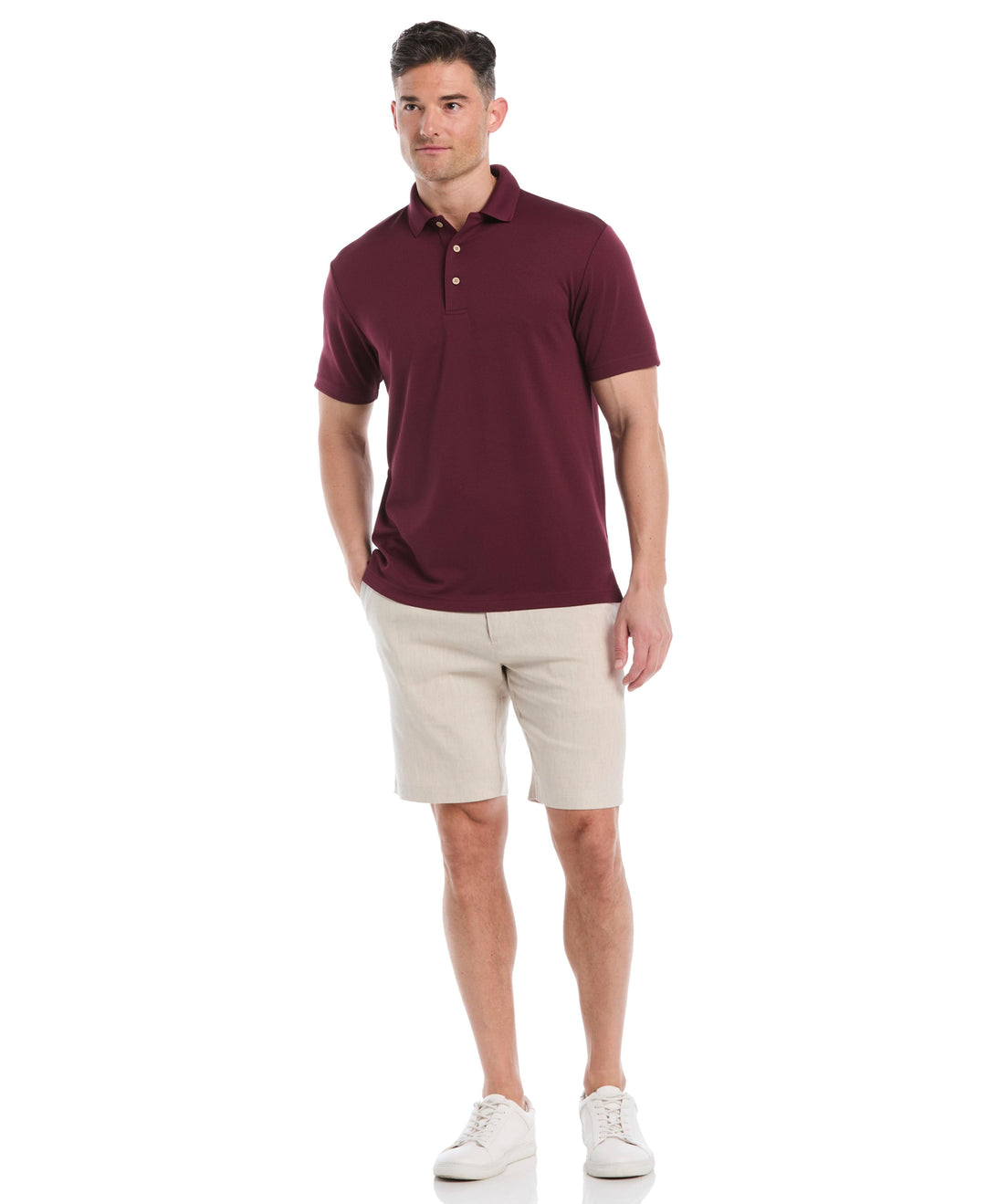 Wicking Ottoman Golf Polo Shirt (Windsor Wine) 