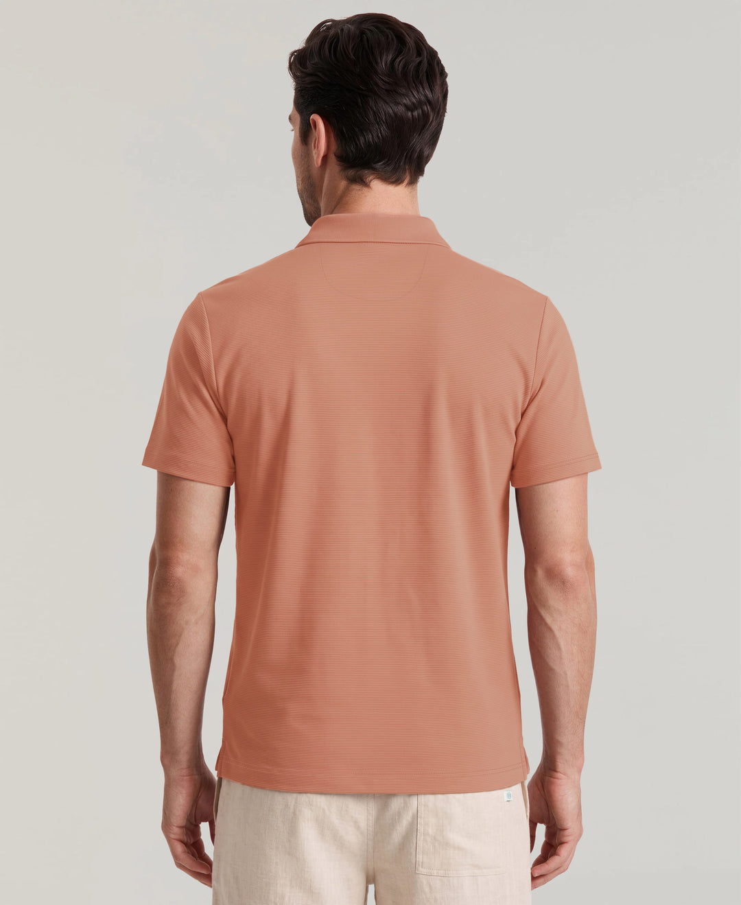 Solid Textured Polo (Rose Dawn) 