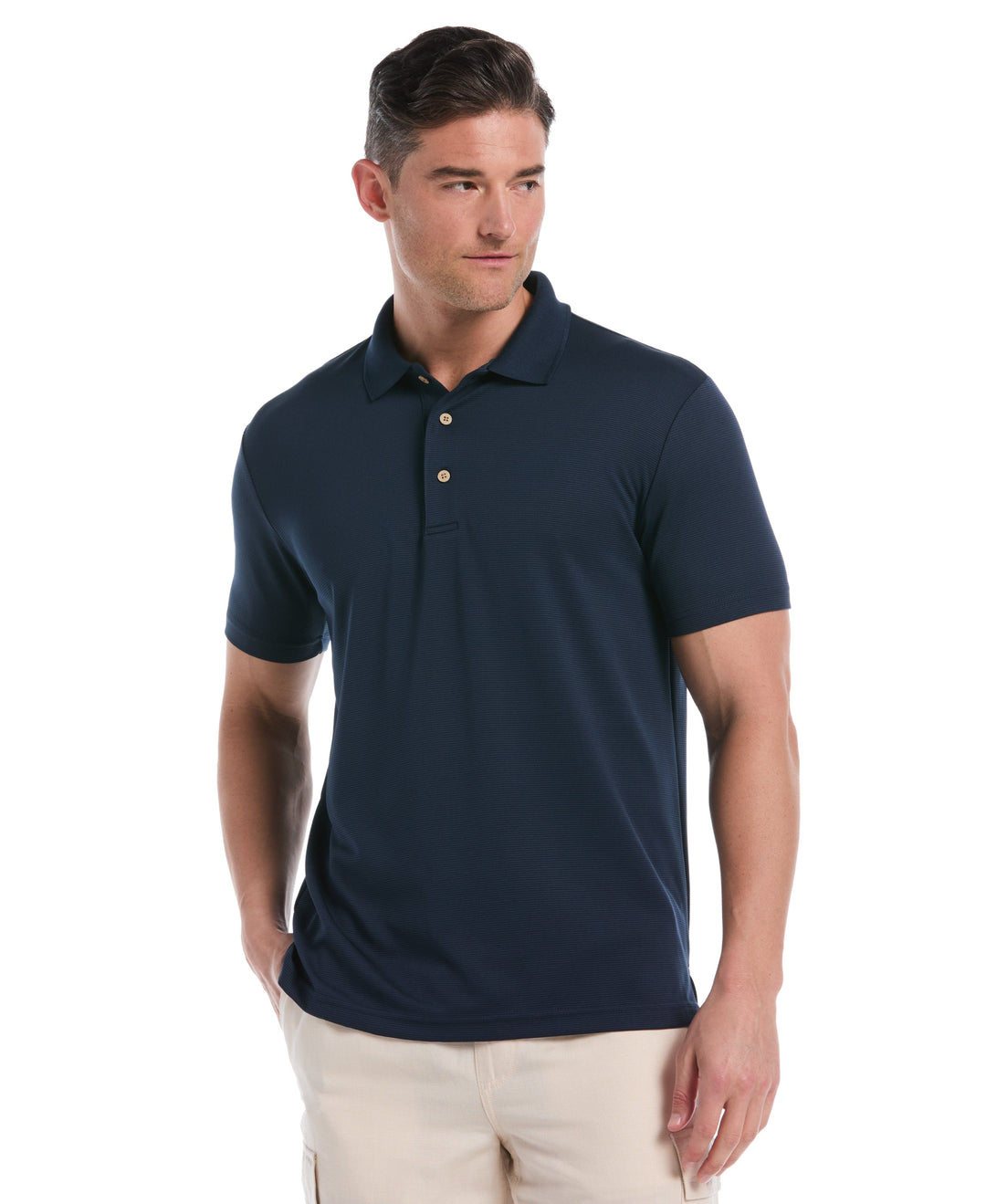 Wicking Ottoman Golf Polo Shirt (Dress Blues) 