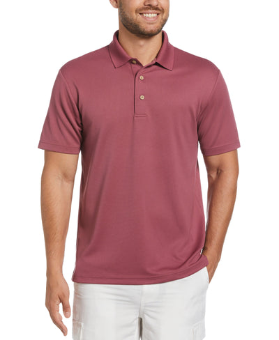 Solid Textured Polo (Hawthorn Rose) 